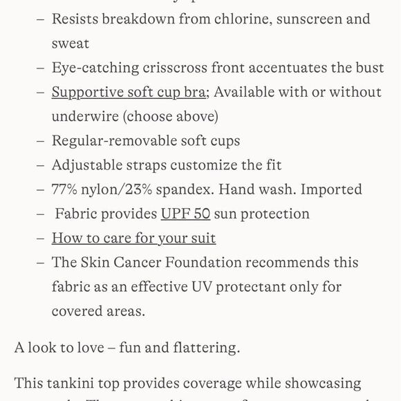 Land’s End Plus Regular Vneck wrap underwire tankini top navy media stripe Var - Picture 5 of 8